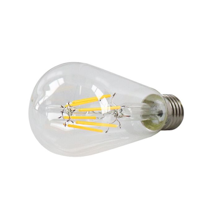 Dimmable E27 Edison LED bulb, ST58, 5w, transparent glass, 2700k