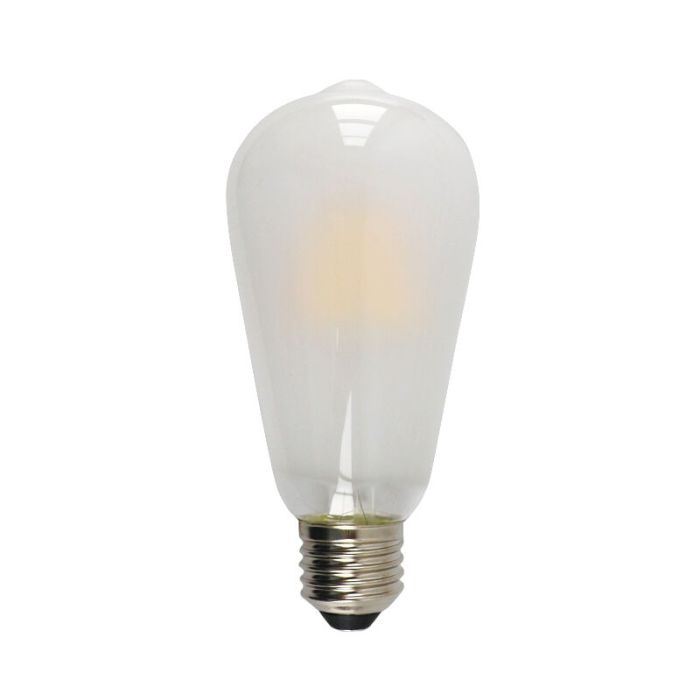 Dimmable E27 Edison LED bulb, ST58, 5w, white glass, 2700k