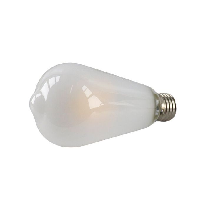 Dimmable E27 Edison LED bulb, ST58, 5w, white glass, 2700k