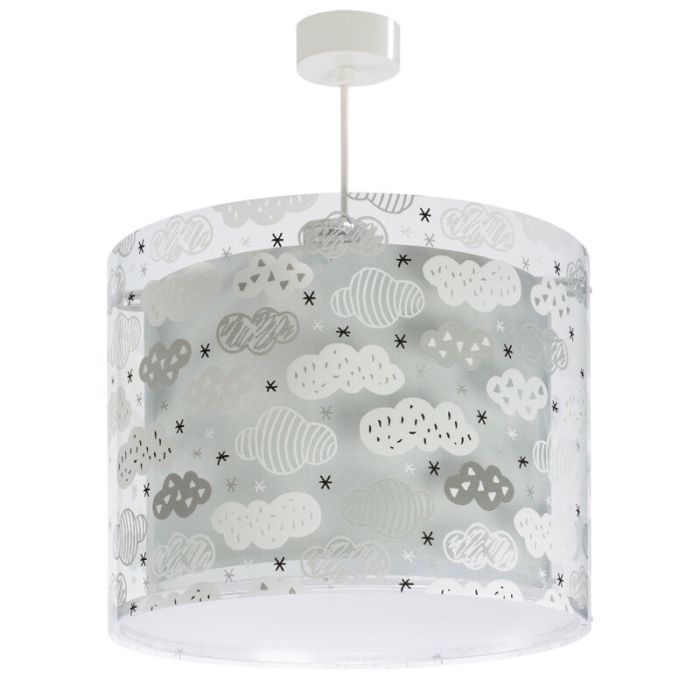 Grey kids pendant light plastic, Clouds