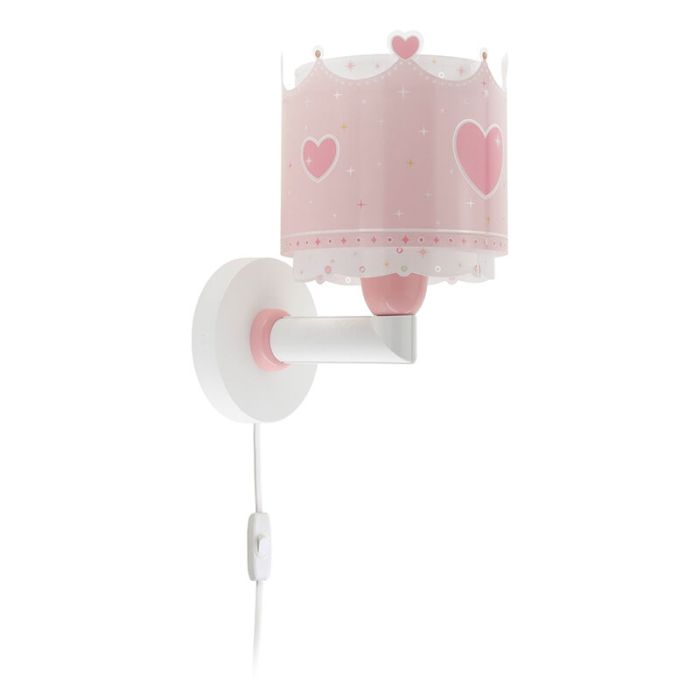 Pink kid's wall light plastic, Queen