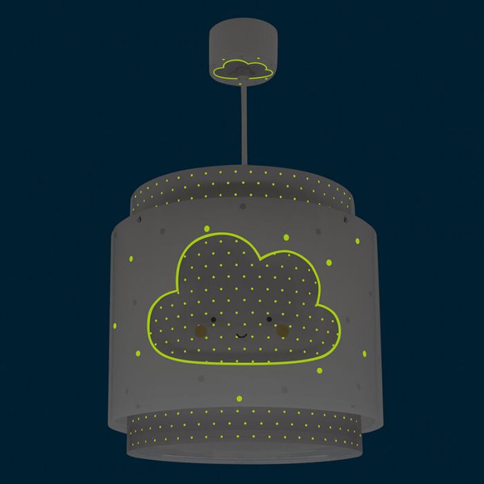 Grey children's pendant light plastic, Dreams