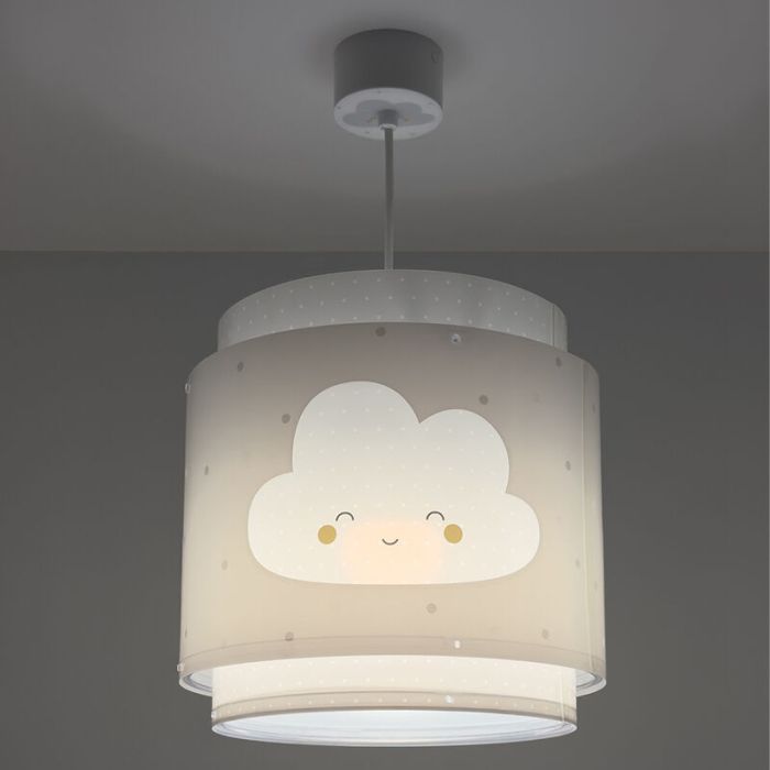 Grey children's pendant light plastic, Dreams