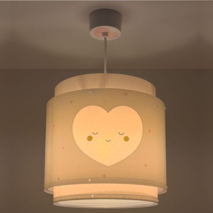 Pink children's pendant light plastic, Dreams