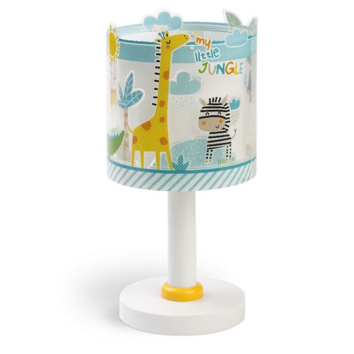 Multicoloured kid's table lamp plastic, Jungle, with switch