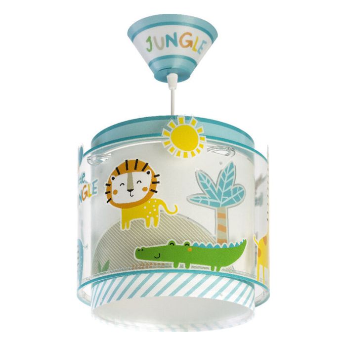 Multicoloured kids pendant light plastic, Jungle