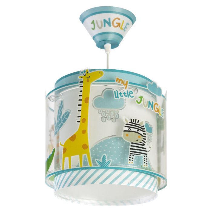 Multicoloured kids pendant light plastic, Jungle