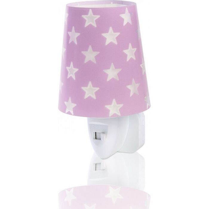 Purple kid's night light plastic, Stars
