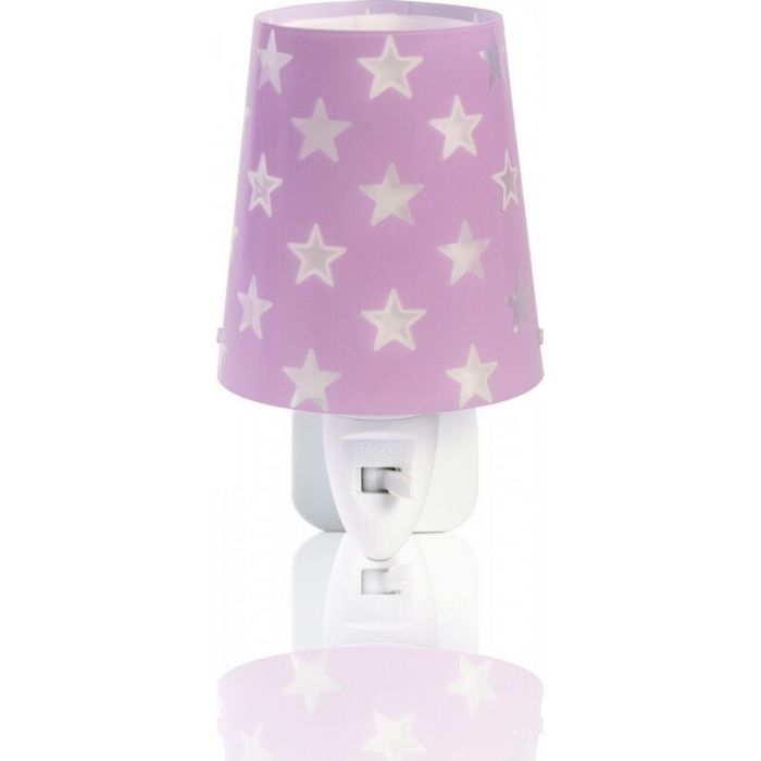Purple kid's night light plastic, Stars