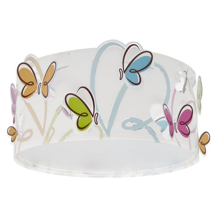 Multicoloured children's ceiling light plastic, Butterfly