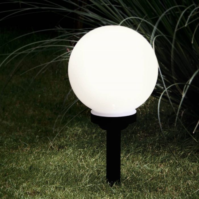 Black garden spike light plastic, Zora, 0,5W, 3000K LED, IP44, with switch