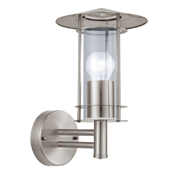 Silver modern outdoor light stainless steel, Arabella, IP44