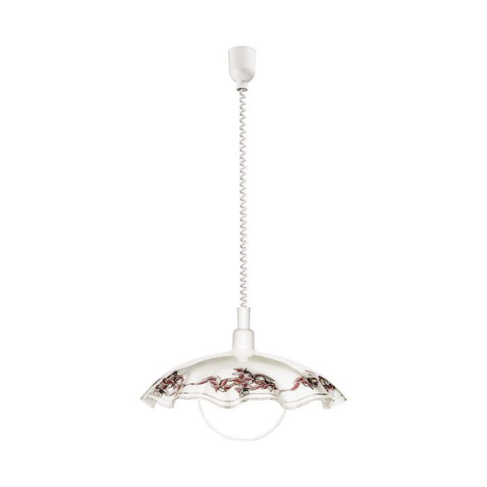 White classic pendant light glass, Kaj