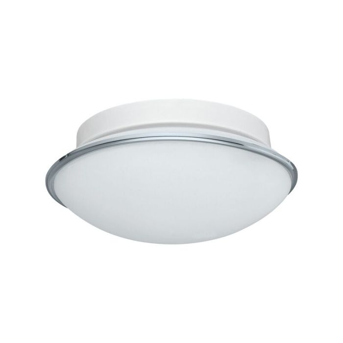 Chrome wall light steel, Nicoletta, IP44