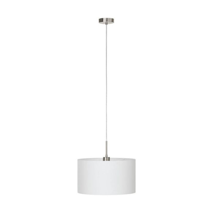 White modern pendant light fabric, Abano