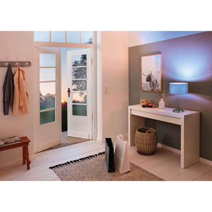 Grey modern table lamp fabric, Terme, with switch