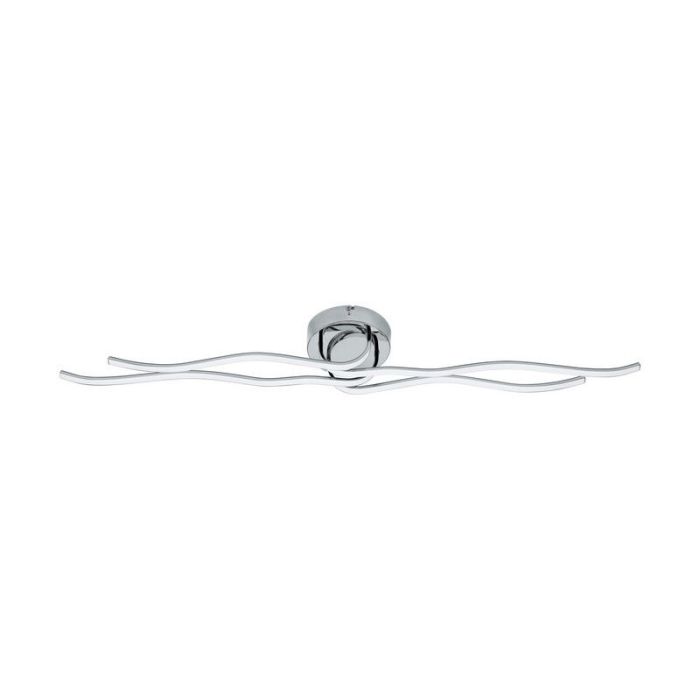 Chrome modern ceiling light plastic, Therese, 40W, 3000K LED