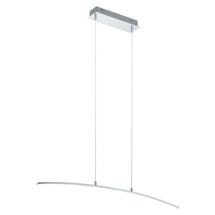Chrome modern pendant light aluminium, Arantxa, 14W, 3000K LED
