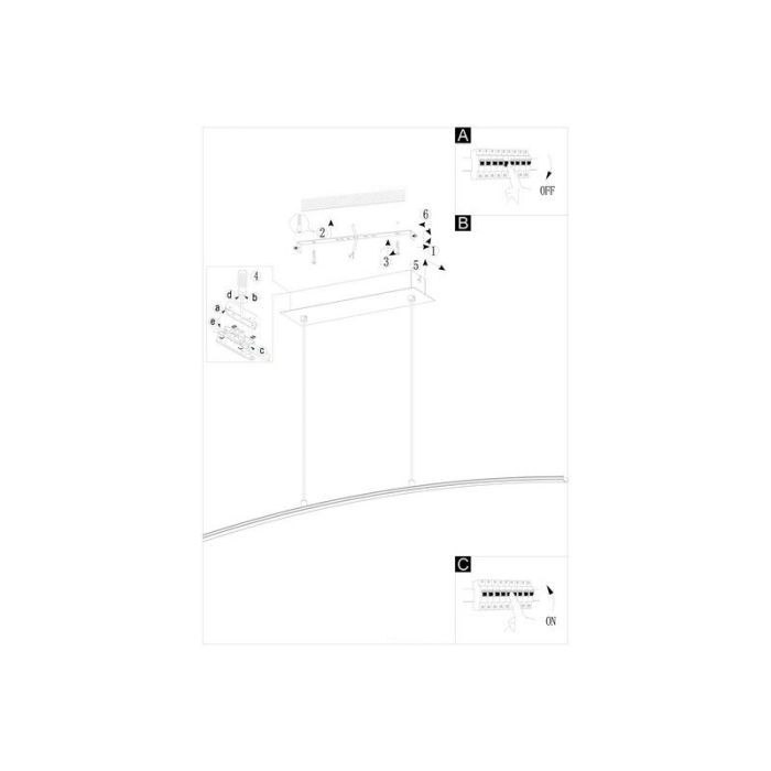 Chrome modern pendant light aluminium, Arantxa, 14W, 3000K LED