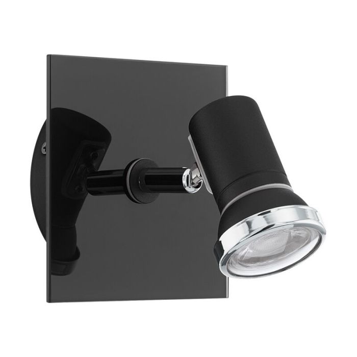 Chrome modern ceiling spotlight steel, Jasmijn, IP44