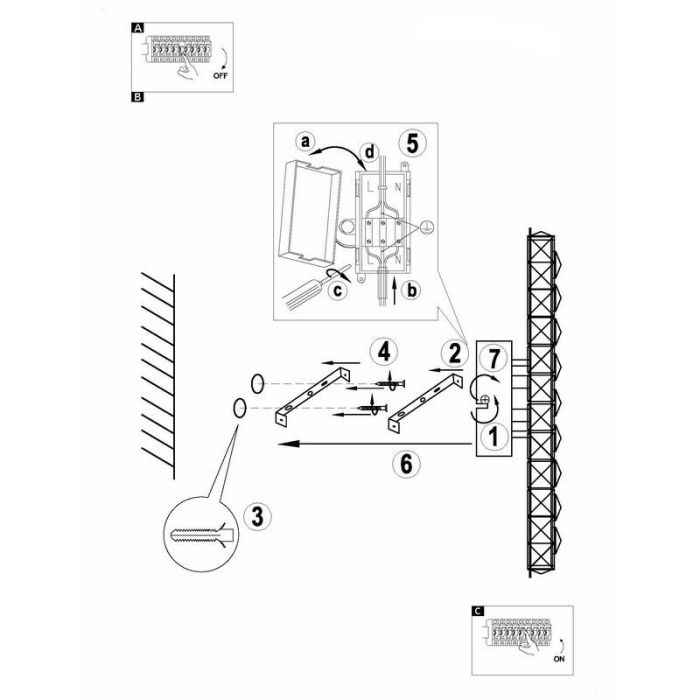 Chrome design wall light crystal, Dirk, 12W, 4000K LED