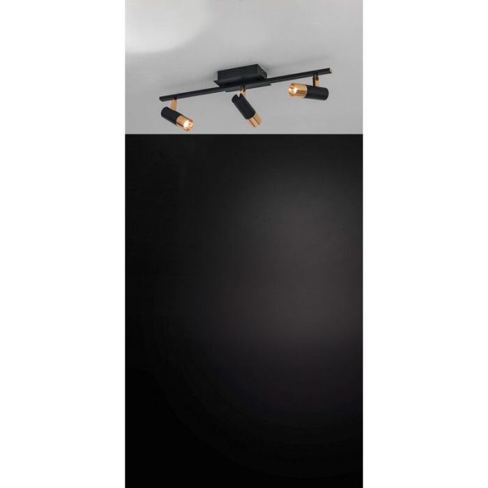 Brass design ceiling spotlight aluminium, Sherida, 5W, 3000K LED