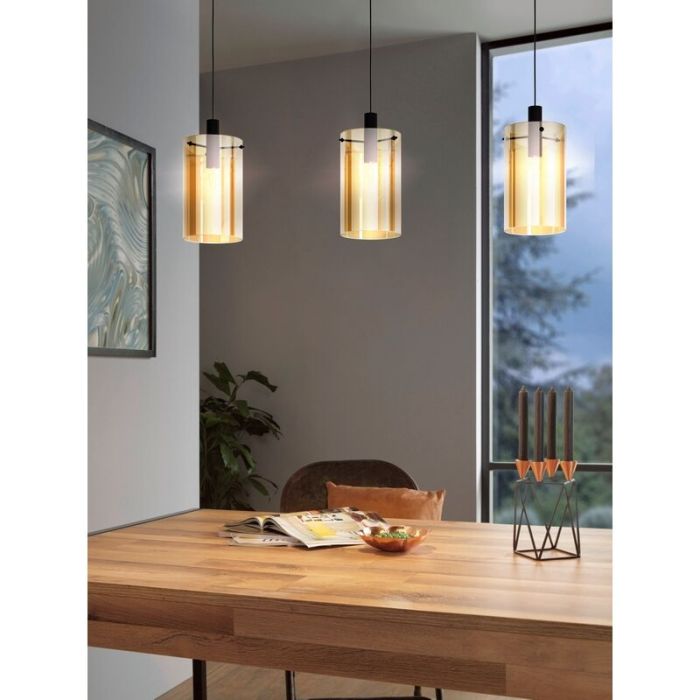 Amber modern pendant light glass, Ritesh