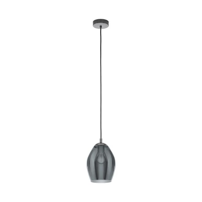 Grey pendant light smoke glass, Nikky