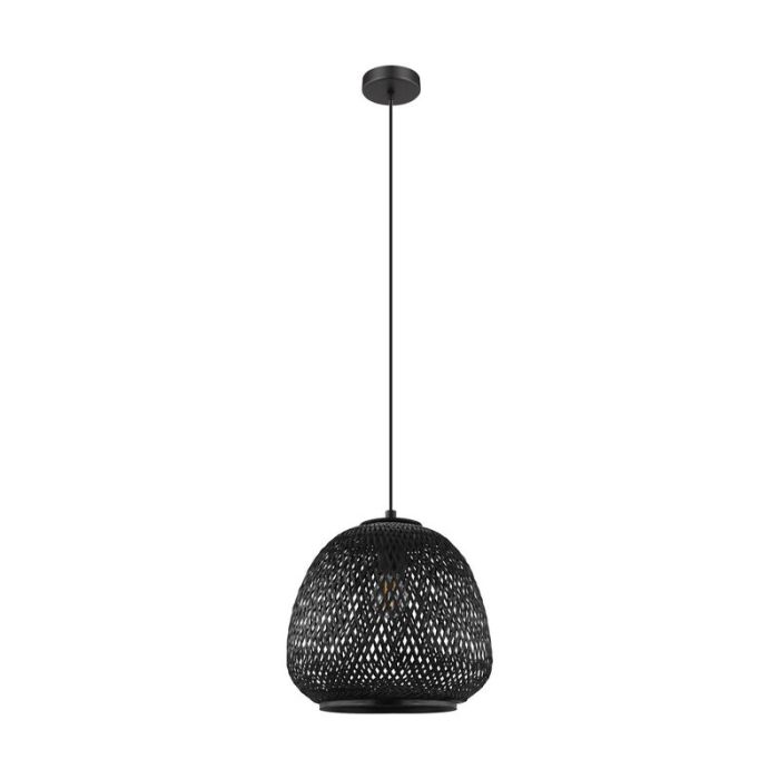 Wood pendant light black, Nicole