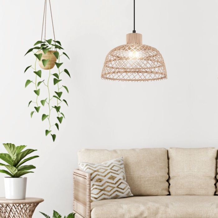 Wooden pendant light, Alida