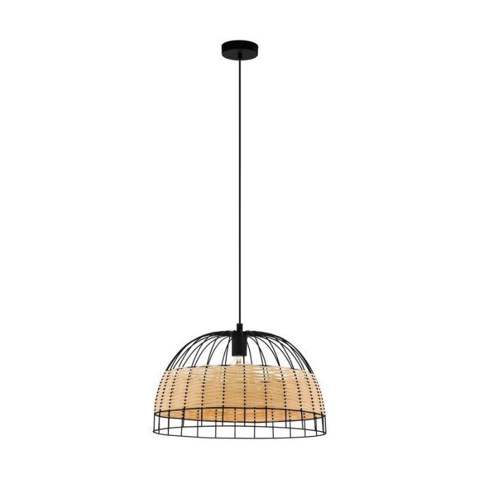 Rattan pendant light brown, Guillaume