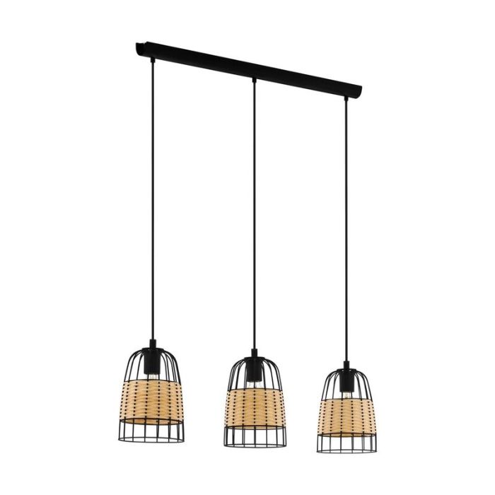 Rattan pendant light brown, Guillaume