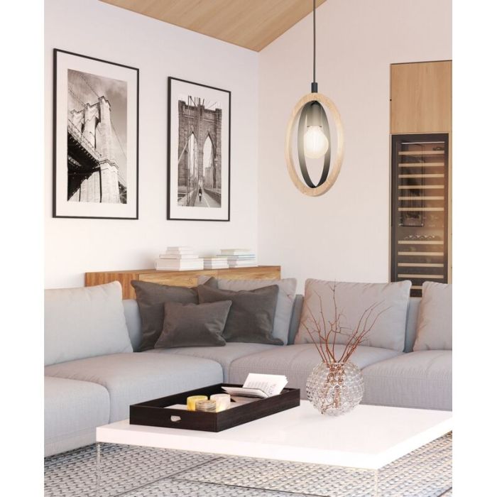 Wooden pendant light, Angeline