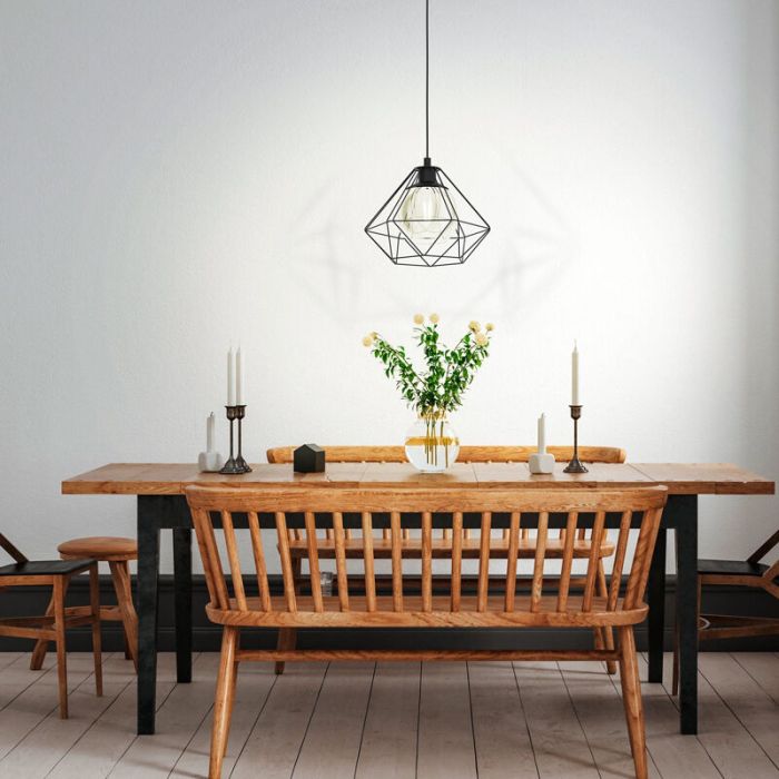 Black industrial pendant light steel, Yuen