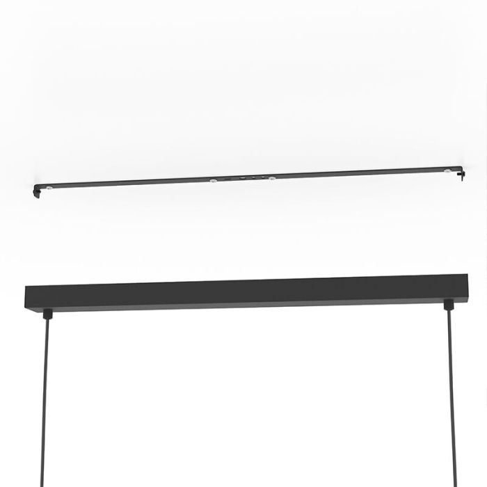 Black industrial pendant light aluminium, Mauricio