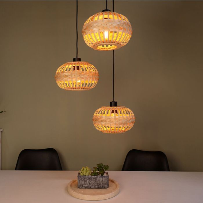 Brown rustic pendant light metal, Firenze