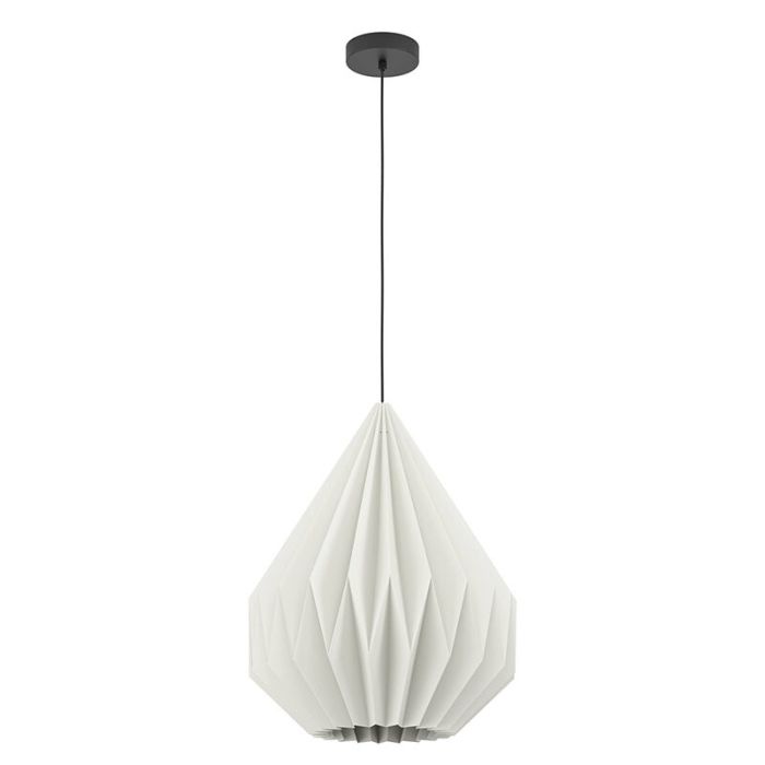 Paper pendant light white, Leco