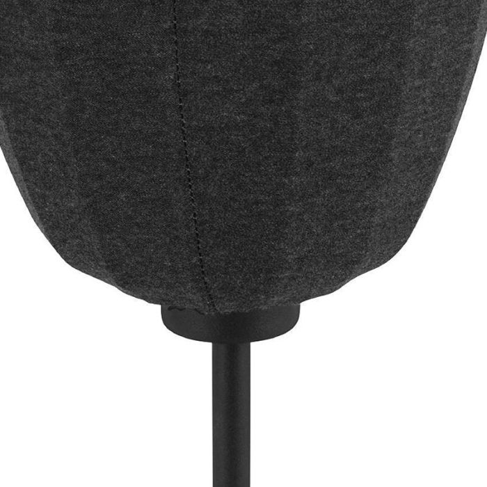 Grey table lamp fabric, Benji, with switch