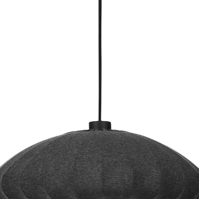 Grey pendant light fabric, Benji