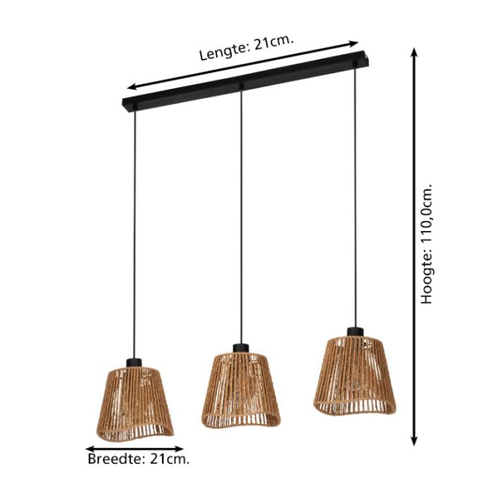 Paper pendant light brown, Jitze