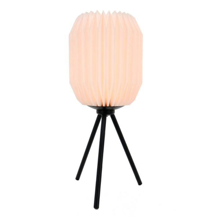 Paper table lamp white, Kars, with switch