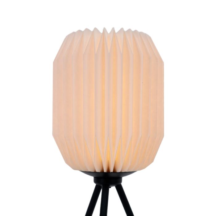 Paper table lamp white, Kars, with switch
