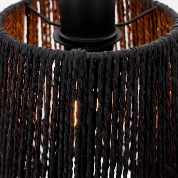 Paper pendant light black, Caine