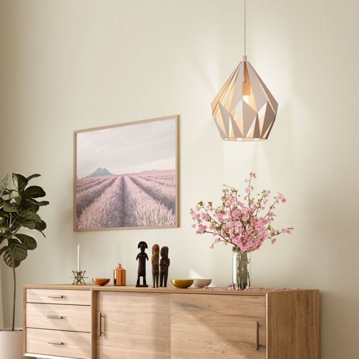 Pink design pendant light metal, Acri