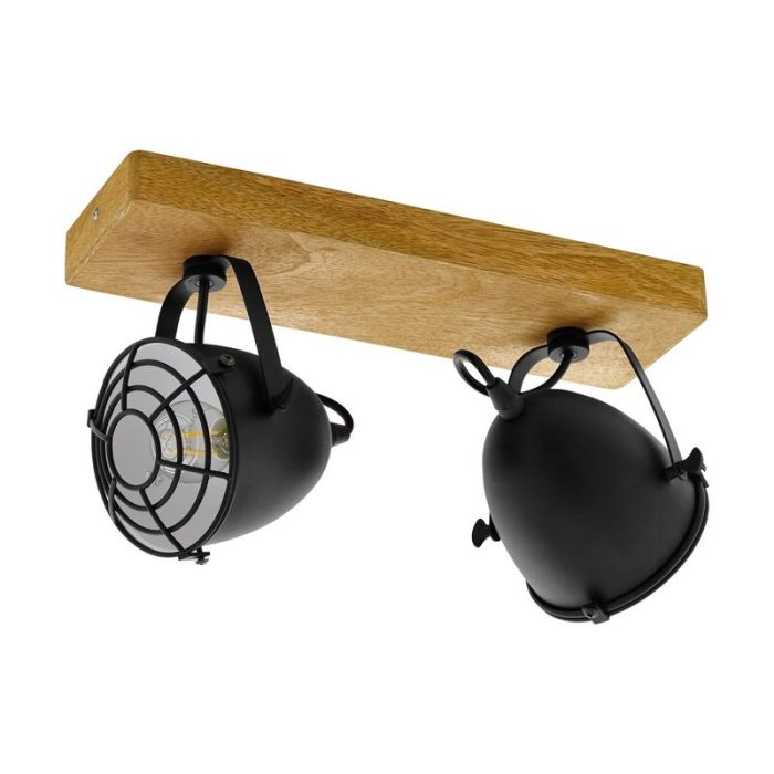 Wood ceiling spotlight brown, Pasquale