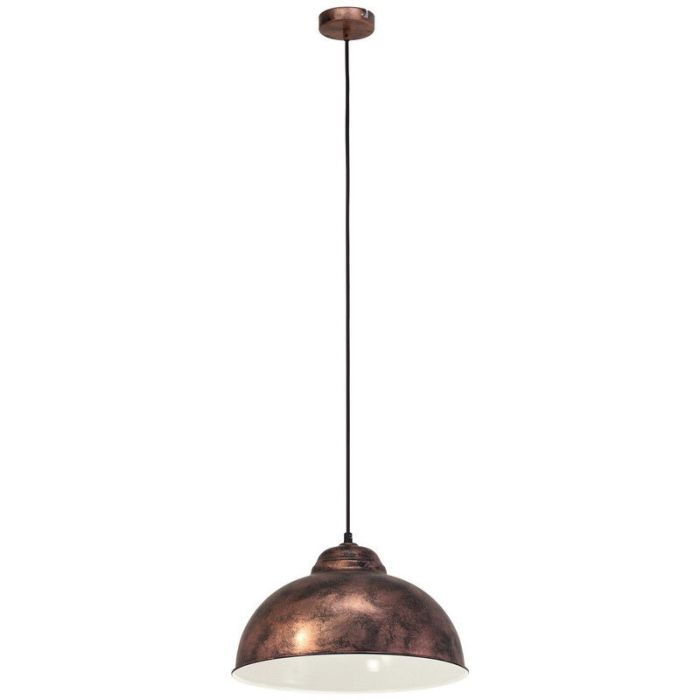 Copper industrial dome pendant light metal, Liana