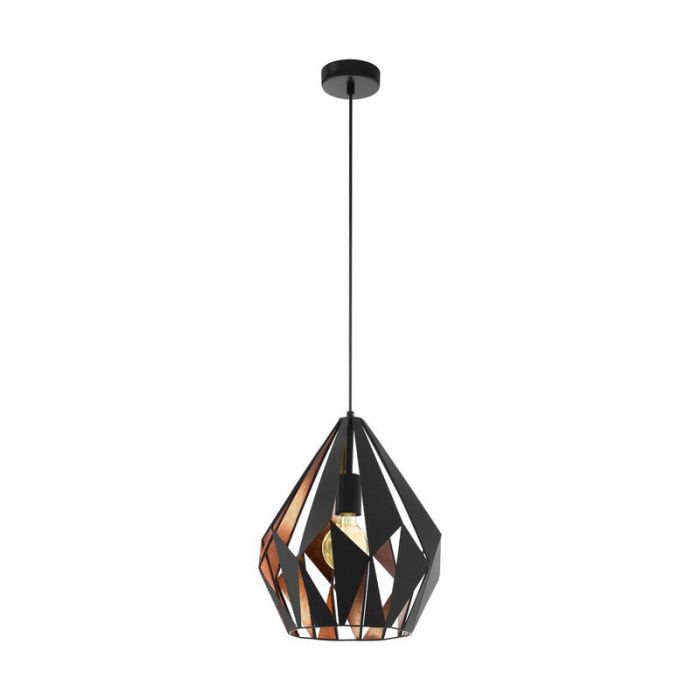 Black design pendant light metal, Acri