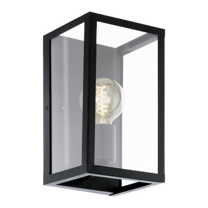 Black industrial wall light steel, Yagmur
