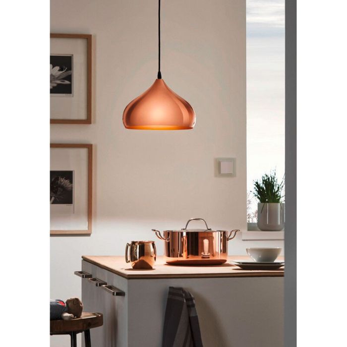 Copper retro pendant light metal, Ancone
