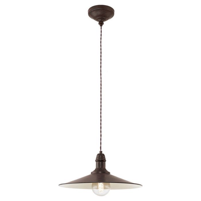 Brown classic pendant light steel, Jalysha